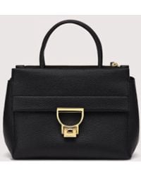 Coccinelle - Henkeltasche Aus Genarbtem Leder Arlettis Medium - Lyst
