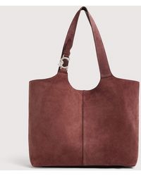 Coccinelle - Suede And Grained Leather Tote Bag C-Easy Large - Lyst