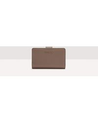 Coccinelle - Medium Grained Leather Wallet Metallic Soft - Lyst