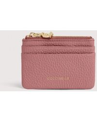 Coccinelle - Grained Leather Card Holder C-Me Small - Lyst