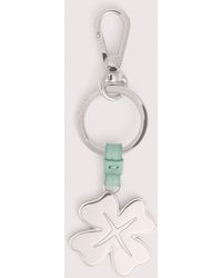Coccinelle - Leather And Metal Key Ring Basic Metal - Lyst