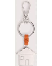 Coccinelle - Leather And Metal Key Ring Basic Metal - Lyst