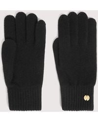 Coccinelle - Wool-Blend Gloves Logo - Lyst
