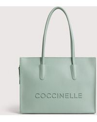 Coccinelle - Grained Leather Tote Bag Myrtha26 Medium - Lyst