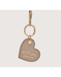 Coccinelle - Leather And Metal Key Ring Valentine - Lyst