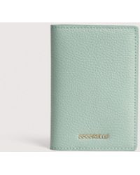 Coccinelle - Grained Leather Passport Holder Metallic Medium - Lyst