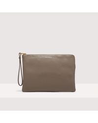 Coccinelle - Grained Leather Pouch Alias Large - Lyst