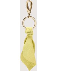 Coccinelle - Leather And Metal Key Ring Flowers - Lyst