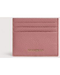 Coccinelle - Grainy Leather Card Holder Metallic Small - Lyst