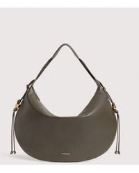 Coccinelle - Grained Leather Shoulder Bag Thess Large - Lyst