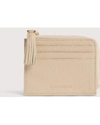 Coccinelle - Grainy Leather Card Holder Tassel Small - Lyst