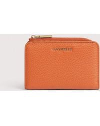 Coccinelle - Small Grained Leather Wallet Metallic Small - Lyst