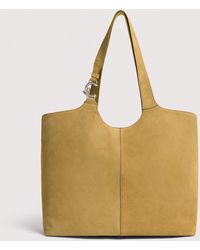 Coccinelle - Suede And Grained Leather Tote Bag C-Easy Large - Lyst