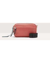 Coccinelle - Grained Leather Crossbody Bag Smart To Go - Lyst