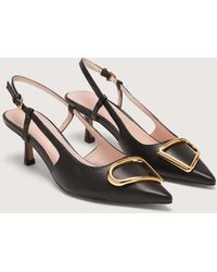Coccinelle - Smooth Leather Slingbacks With Heel Himma Smooth - Lyst