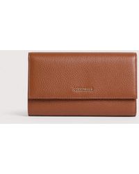 Coccinelle - Große Geldbörse Aus Genarbtem Leder Metallic Soft - Lyst