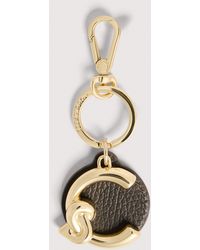 Coccinelle - Leather And Metal Key Ring C-Me - Lyst