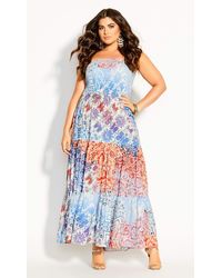 city chic plait detail maxi dress