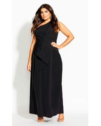 city chic plait detail maxi dress