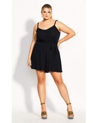 black button up playsuit