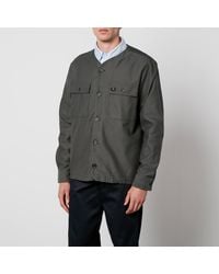 Fred Perry - Cotton-Twill Overshirt - Lyst
