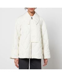 Ganni - Quilted Recycled Ripstop Jacket - Lyst