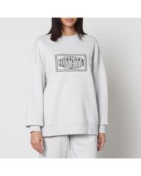 ROTATE SUNDAY - Logo-Embroidered Cotton-Jersey Sweatshirt - Lyst