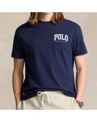 Polo Ralph Lauren - Varsity Custom-Fit Cotton-Jersey T-Shirt - Lyst