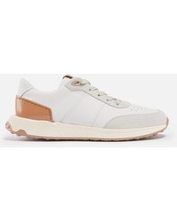 Tod's - Running Mid Leather And Suede Trainers - Lyst