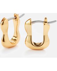 Jenny Bird - Squiggle 14k Gold-plated Huggie Earrings - Lyst