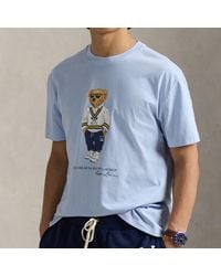 Polo Ralph Lauren - Custom Slim Fit Bear Logo Cotton T-Shirt - Lyst