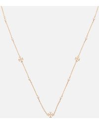 Tory Burch - Delicate Kira Pearl Gold-tone Necklace - Lyst
