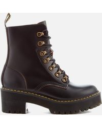 Dr Martens Farylle Ribbon Lace Chunky Leather Boots In Black Clearance,  SAVE 44% - raptorunderlayment.com