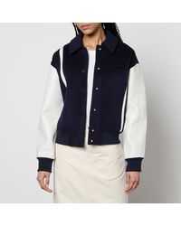 Axel Arigato - Bay Wool And Shell Varsity Jacket - Lyst