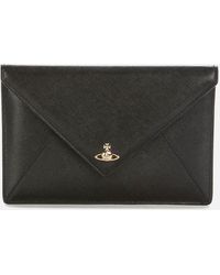 vivienne westwood clutch bolsa black