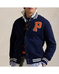 Polo Ralph Lauren - Cotton-Jersey Baseball Jacket - Lyst