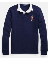 Polo Ralph Lauren Polo Bear Player Rugby Top - Blue