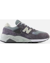 New Balance - 580 Suede And Mesh Trainers - Lyst