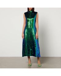 Stine Goya - Nixa Sequined Midi Dress - Lyst