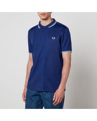 Fred Perry - Seersucker Panel Polo T Shirt - Lyst