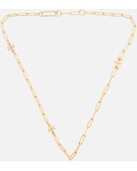 Tory Burch - Good Luck 18-karat Gold-plated Necklace - Lyst