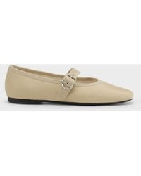 Vagabond Shoemakers - Vagabond Jolin Buckle Textile Ballet Flats - Lyst
