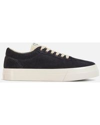 Stepney Workers Club Mens's Dellow Grand Cord Low Top Trainers - Grey