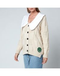 ganni cotton robe knit cardigan