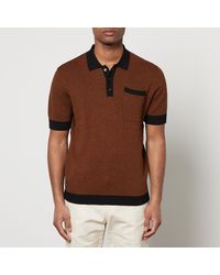 Percival - Casa Martini Cotton-Jacquard Polo Shirt - Lyst