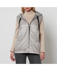Max Mara The Cube - Greengo Quilted Shell Hooded Waistcoat - Lyst