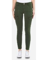 J Brand Women's Houlihan Mid Rise Cargo Trousers - Green