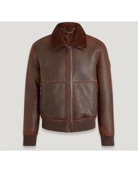 Belstaff - Trace Shearling Jacket - Lyst