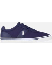 Polo Ralph Lauren Hanford Leather Trainers in White for Men | Lyst