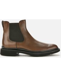 Tod's Leather Chelsea Boots - Brown